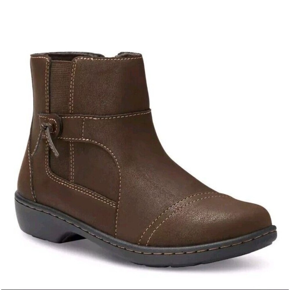 Coastal Grandma Chelsea Ankle Boots Eastland Bella Brown NIB Women's 8.5